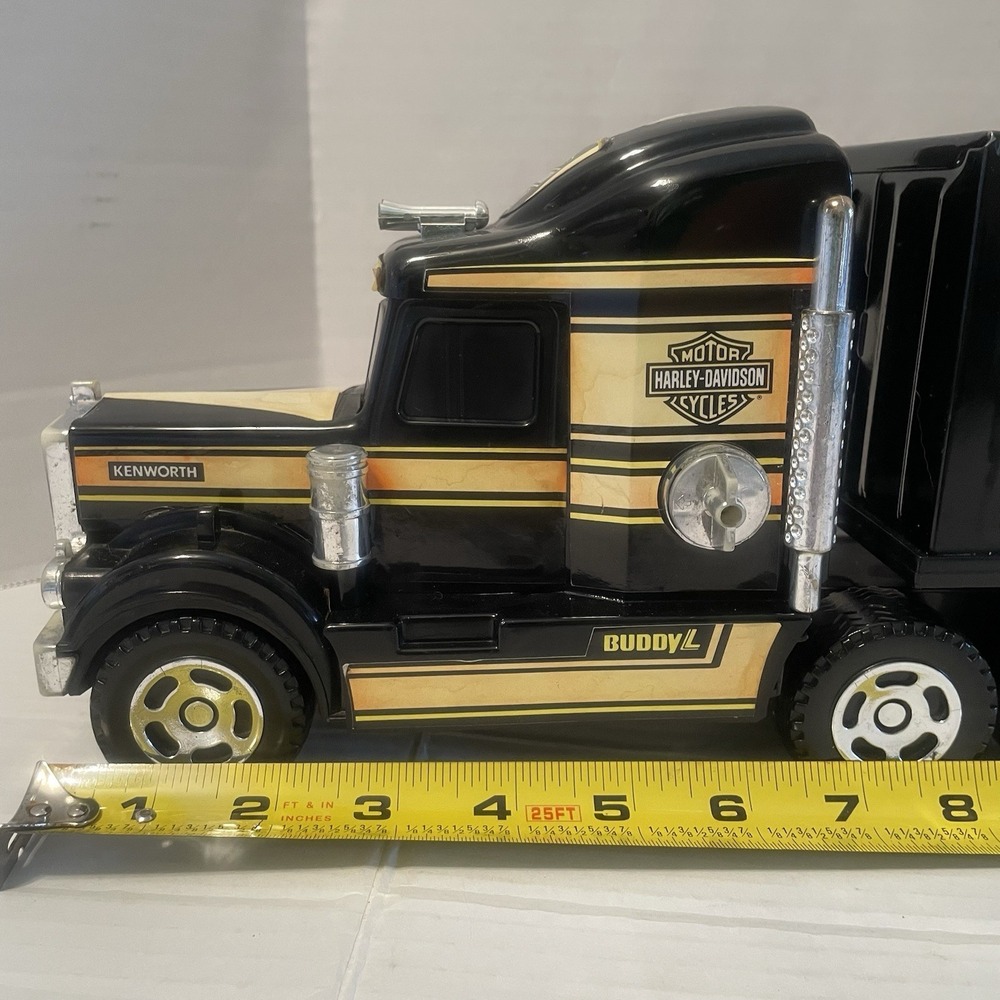 1992 BuddyL Harley-Davidson Semi Truck 10-Wheeler Plastic/Metal Vintage‎ - Picture 6 of 16